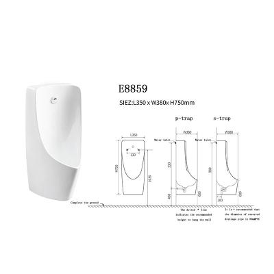 China Factory Supply Sensor Urinal Urinals For Men With Stable Function for sale