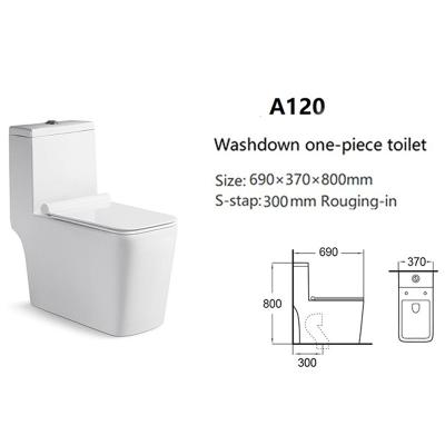 China 2020 New Design Strong Ceramic Color Bathroom Double-flush Elan WC One Piece Toilet for sale