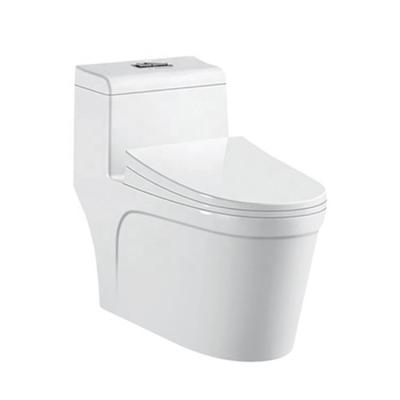 China Double-Flow Factory Price 740*385*650mm Brand New White One Piece Siphonic WC Water Closet Toilet for sale