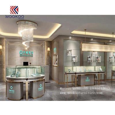 China High Quality Customized Jewelry Store Corner Furniture Retail Store Interior Design For Shopping Mall for sale