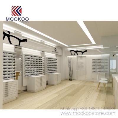 China Store Interior Design High Grade Optical Glasses Shop Display Store for sale