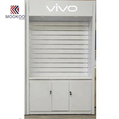 China Retail Store Mobile Phone Cabinet Showcase Mobile Phone Props Show Wooden Kiosk for sale