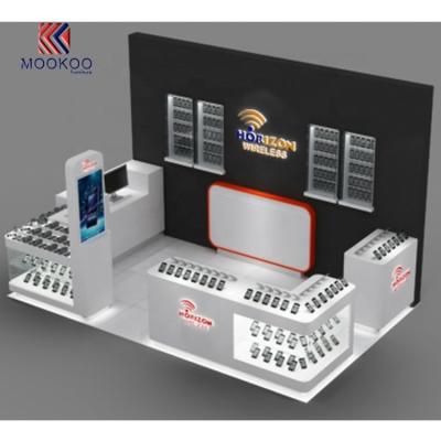 China Retail store mobile phone kiosk design for shop counter mobile design for sale