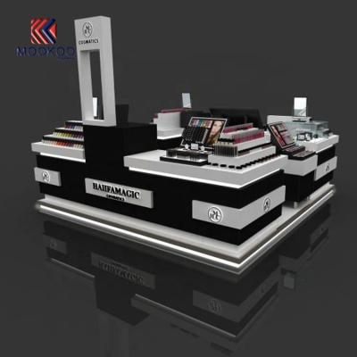 China Retail Store Mall Nice Kiosk Cosmetic Makeup Display Stand Cosmetics for sale