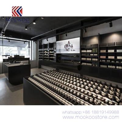 China Retail Store Importer Cosmetics Wall Recessed Design Furniture Cosmetics Shop for sale