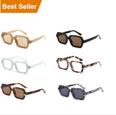 China Wholesale 2022 Fashion Shape Women Sunglasses VIFF HP20594 Custom Logo Leopard Marble Acrylic Frame Designer Fashion Sun Glasses for sale