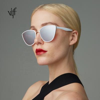 China Custom Big Round Round Sunglasses Frame Sun Glass Fashion Women VIFF Cateye HP18277 Sunglasses for sale