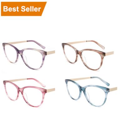 China Fashion Clear Leopard Pattern Acetate Optical Frame Oculos Glasses Glasses Man Woman Frames Fashion Quality VIFF HA1009 Fashion Optical Frames Man Glasses Glasses for sale