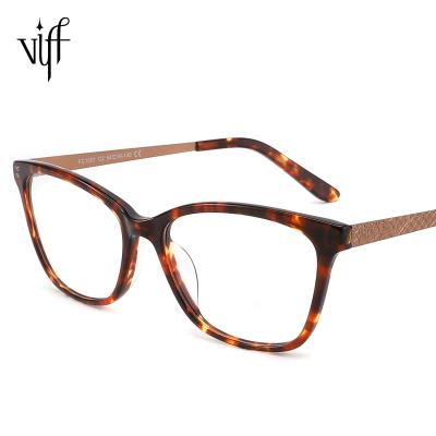 China Fashion Glasses Men Women Women Shape Glasses 2021 New VIFF HA1001 Fashion Acetate Glasses Frames Vintage High Quality Thin Acetate Glass Optical Frame for sale