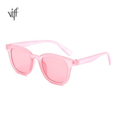 China Custom 2021 VIFF HP19797 Round Round Newcomers Love Color Frame Sun Logo Glass Sunglasses for sale