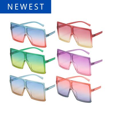 China One Piece Fashion Sunglasses HP20427 Fashion Sunglasses VIFF New Big Shape Oversized Sunglasses Women Red Shades Big Sun Glasses 2020 for sale