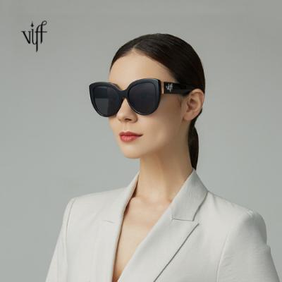 China Eyewear 2020 Women's Sunglasses Cat Eye Sunglasses HP19867 Oversized Plastic Frame Cat Eye VIFF Large for sale