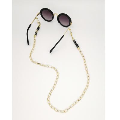 China Cool Gothic Stainless Steel Crystal Beaded Chains Fashion Accessories VIFF LH016 2021 Bead Chain For Eyewear Glass Sunglasses Masking Masking Stand for sale