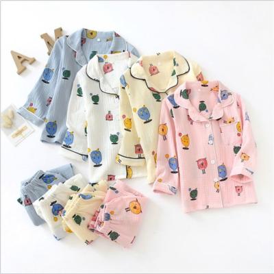 China Bestselling Boys Girls Cotton Pajamas QUICK DRY SHINY Animal Kids Set Short Sleeve Kids Summer Sleepwear for sale