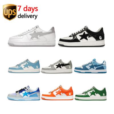 China Fashion\comfortable sport\durable shoes 2023 good quality af1 star af1 shoe bape shoes purple and pink man aj women's casual skateboarding basketball shoes for sale