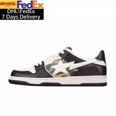 China Fashion\Comfortable Sport\Durable Shoes 2023 New Model Is Hot Human Made Bape Sta Sk8 At Nigo Women Walking Boots Fashion Skateboard Shoes Bape Shoes Mens Casual Shoes for sale