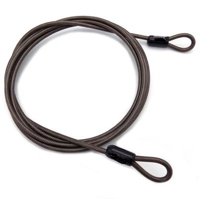 China Black Annealed PVC Steel Wire Gym Cable Wire Rope Assembly Nylon Coated Sling Terminal Rope Transmission Chain Rigging Car Towing Cable Safety for sale