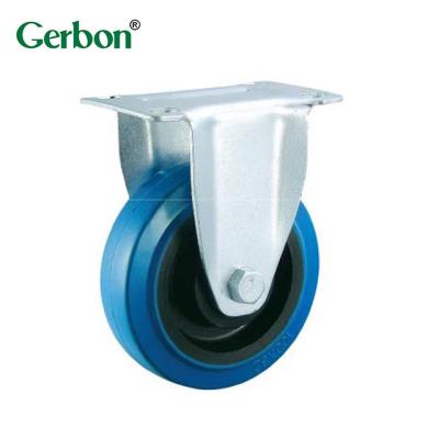 China Rigid elastic rubber swivel or caster fix 75/100/125mm for sale