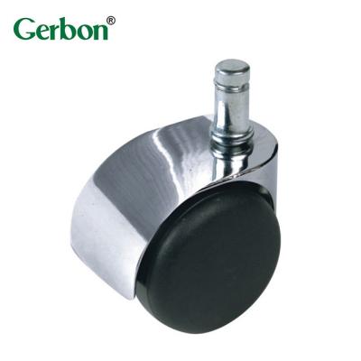 China Modern zinc alloy swivel casters office chair caster hardware gerbon twin caster wheel furniture caster wheel for sale