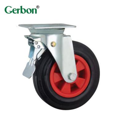 China High Quality Heavy Duty PIVOT Bin Casters 160mm 200mm Swivel Top Trash Plate for sale