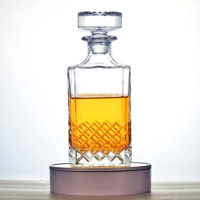 China Wholesale Na Glass Whiskey Decanter Set Luxury Classic Crystal Whiskey Decanter for sale