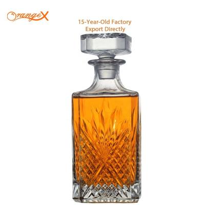 China Amazon Classic Top Selling Whiskey Decanters Crystal Whiskey Decanter 750ml Wholesale Whiskey for sale