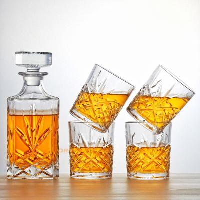 China Hot Selling Na Amazon Whiskey Set Tumbler Glass Drink Whiskey Whiskey Decanter Set for sale