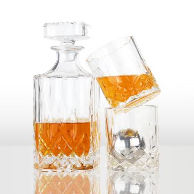 China Na Amazon Top Selling Lead Free Crystal Whiskey Glass Decanter Whiskey Glass Set for sale