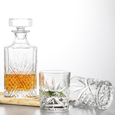 China Na Amazon Hot Sale OEM Customized Whiskey Glasses And Luxury Whiskey Decanter Gift Set for sale