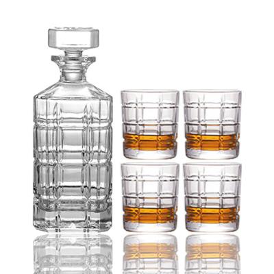 China Na Customized Hot Sale Whiskey Decanter Set Gift Box Whiskey Decanters And Glasses Gift Set for sale