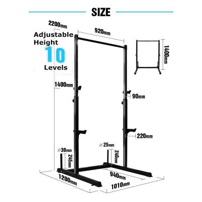 China Modern Power Rack Training Strength Equipment Gym Cage Bench Squat Stands Fitness Power for sale