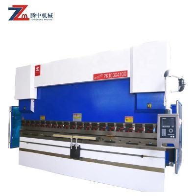 China Building Material Stores CNC DA53 Stainless Steel Plate Press Break 100 Ton, Tengzhong 3axis Press Brake for sale