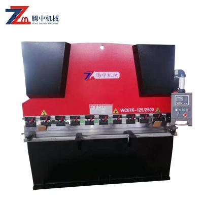 China Hotels Sheet Metal Press Brake For Sale With Tengzhong Machine 125T2500 Controller E300 for sale