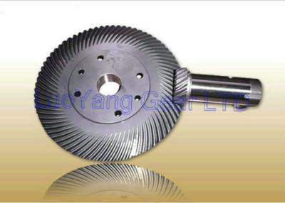 China Custom Helical Bevel Gears , Ground Tooth Spiral Bevel Gear Hobbing Process for sale