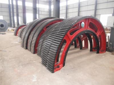 China Alloy Steel Ball Mill External Cement Kiln Ring Gear Custom Spur Gears for sale