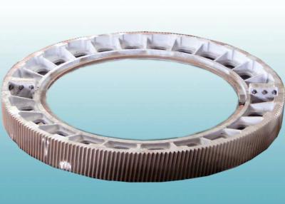 China Heavy Forged Steel CNC Machining Split Girth Gears Straight Bevel Ring Gears for sale