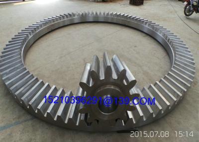 China Custom Bevel Gears With Straight Teeth / Cast Iron or Aluminum Tapered Gears for sale