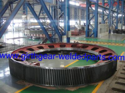 China Spur Tooth Ring Large Rotary Kiln Ring Gears / Rotary Kiln Girth Gears for sale