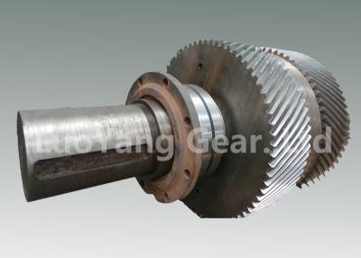 China Large Size Machining Transmission Input Shaft / Steel Worm Wheel Shaft for sale