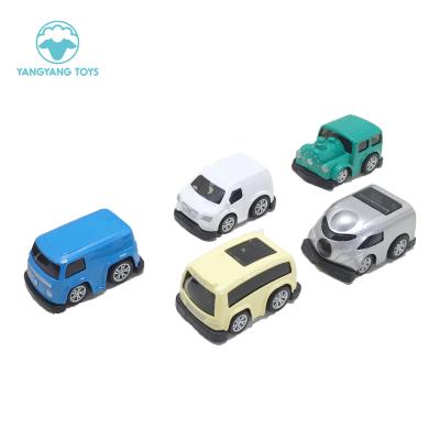 China Cheap Double 1.64 Toy High Quality Metal Kids Bus Model 6 Design Q Version Alloy Diecast Mini Pull Back Die Cast Car Toy Set Collection for sale