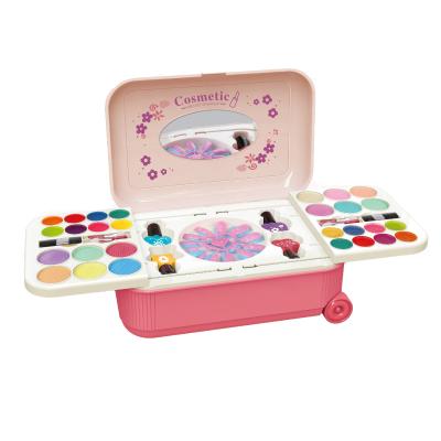 China Kids Gift Fashion Pretend Plastic Beauty Make Up Play Toy Set Set Party Makeup Storage Cosmetic Case For Girl YTS020211C for sale