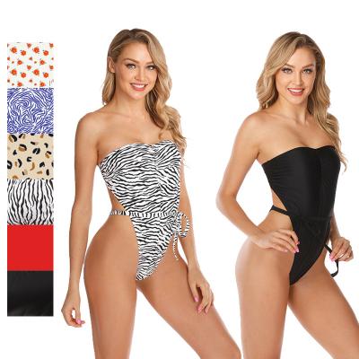 China Plus size 50%OFF! OEM Custom Zebra Size Bikini Cut One Piece Sexy Swimwear Tops & Sexy Beachwear Women Swimsuit Swimwear Swimwear for sale