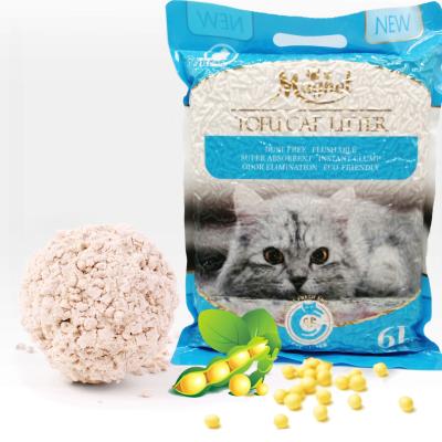 China Hot Sale Cat Litter Viable Broken Tofu Cat Litter Natural Tofu Crushed for sale