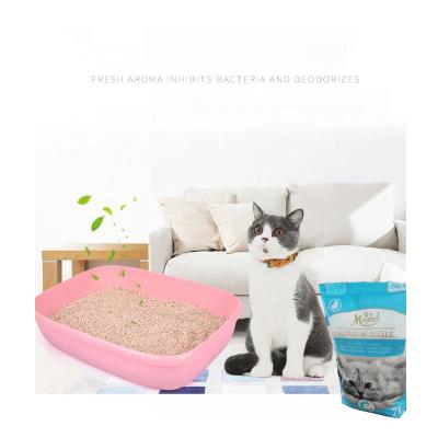 China Factory Sustainable Cat Litter Eco Wheat Dust Free Natural Cat Litter for sale