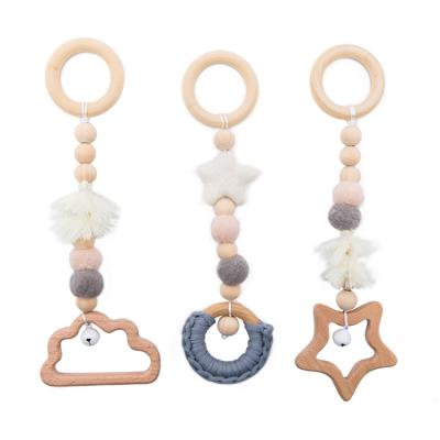 China Wholesales Wooden Baby Gym Eco-friendly Without Wooden Baby Teething Hanging Toys Gym Toy for sale