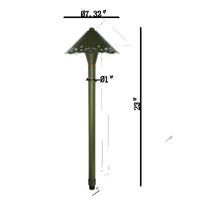 China Brass Bronze Outdoor Lawn Garden Yard Landscape 12v Low Voltage Lamp Lighting Waterproof Led Path Light Cast Iron for sale