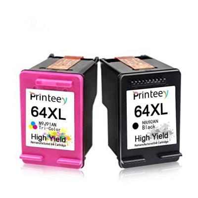 China Re-manufactured tinta 64XL cartucho 64 ink tank for ENVIE photo 6255 printer 64XL Reman all-in-one ink cartridge for sale