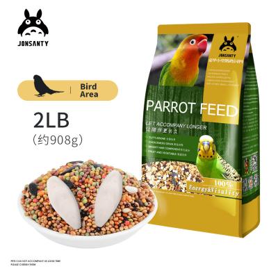 China Viable Factory Quality Wholesale Natural Luxury Pet Food Bird Feed Dark Wind, Tiger Skin, Peony Parrot Bird Food en venta