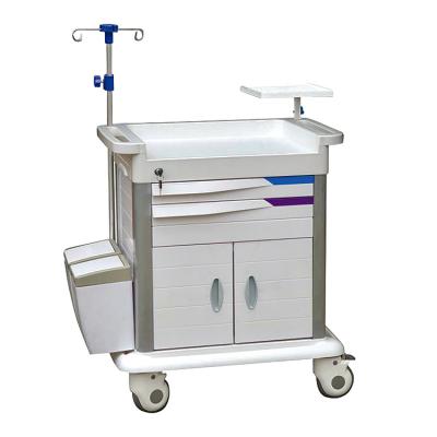 China Traditional ABS Plastic Steel Made ABS Hospital Medicine Nursing Cart Trolley for sale