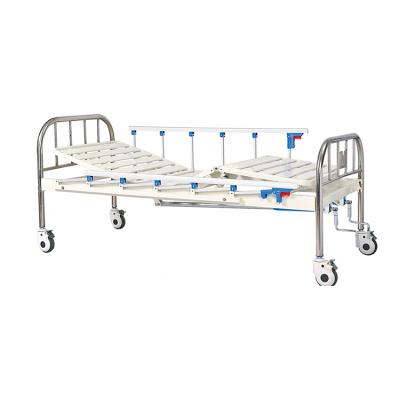 China Metal Manufacturers Provide Purchase Two Function Manual Hospital Patient Bed for sale